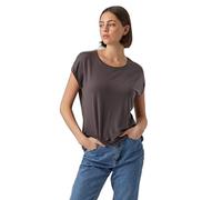 VERO MODA Women's Vmava Plain SS Top Gajrs Noos Shirt, Asphalt, S