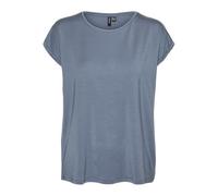 VERO MODA Women's Vmava Plain SS Top Gajrs Noos Shirt, China Blue, Large