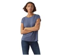 VERO MODA Women's Vmava Plain SS Top Gajrs Noos Shirt, China Blue, S