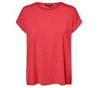 VERO MODA Women's Vmava Plain SS Top Gajrs Noos T-Shirt, Cayenne, S