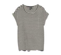 Vero Moda Ava Plain Stripe Short Sleeve T-shirt S