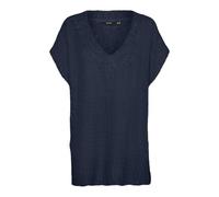 VERO MODA Women's Vmawsome Sl V-Neck Vest Ga Boo Sweater, Blazer Navy, L