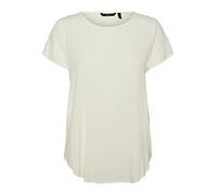 Vero Moda Women's Vmbecca Plain Top Ga Noos T Shirt, Snow White, L UK