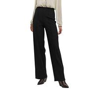 Vero Moda Women's VMBECKY HR Wide Pull ON Pant Slacks, Black, L/30