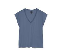VERO Moda Womens Vmbella Sl Lace Top WVN Noos, China Blue, XXL UK