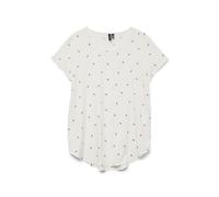 VERO MODA Women's Vmbella SS Top AOP WVN Ga, Snow White, S