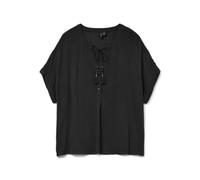 VERO MODA Women's Vmbente SS Wide Top WVN Ga, Black, XS