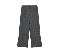 VERO MODA Women's Vmberlin My Mw Wide Print Pant Noos, Dark Grey Blend, M / 32L