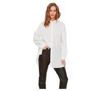 Vero Moda Women's VMBINA L/S Oversize Shirt GA NOOS Blouse, Snow White, XS