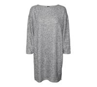 VERO MODA Women's Vmblis 7/8 Boatneck Short Dress JRS Boo Mini, Light Grey Mix, M