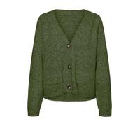 VERO MODA Women's Vmboom Ls V-Neck Button Cardigan Ga Noos Knit, Cypress, M