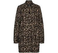 VERO MODA Women's Vmbrushedkatrineleo Aw23 3/4 JKT Fleece Coat, Sepia Tint, M