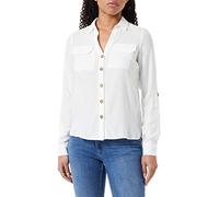 VERO Moda Women's Vmbumpy L/S Shirt New Noos PTT Blouse, Snow White, M/Petite
