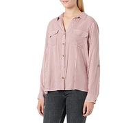 VERO MODA Women's Vmbumpy L/S Shirt New WVN Ga Noos Blouse, Snow White/Stripes: Dry Rose, S