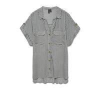 VERO MODA Women's Vmbumpy S/S Shirt WVN Ga Noos Short Sleeve Blouse, Blue, L
