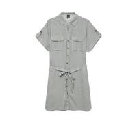 VERO MODA Women's Vmbumpy SS Short Shirt Dress WVN Ga Noos, Laurel Wreath, L