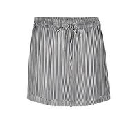 VERO MODA Women's VMBUMPY WVN NOOS Shorts, Snow White/Stripes India Ink, M