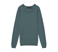 Vero Moda Women's VMCARE Structure LS O-Neck BLOU GA NOOS Pullover Sweater, Balsam Green, L