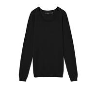 VERO MODA Women's Vmcare Structure Ls O-Neck Blouse Noos Jumper, Black (Noir - Noir), S UK
