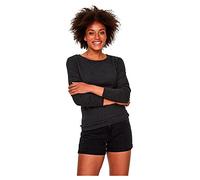 VERO MODA Women's Vmcare Structure Ls O-Neck Blouse Noos Jumper, Grey (Dark Melange), 12 (Manufacturer Size: Large)