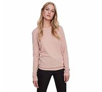 VERO MODA Women's Vmcare Structure Ls O-neck Blouse Noos Plain Regular Fit Long Sleeve Jumper, Pink (Misty Rose), M