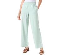 VERO MODA Women's Vmcarmen Hw Wide Pull-On Pant Noos Slip-on Trousers, Silt Green, XS/ 30L