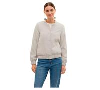 VERO MODA Women's Vmcassidy Ls Bomber Jacket Boo, Vapor Blue/Detail: Melange, 12
