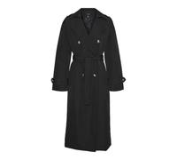 VERO MODA Womens Vmchloe Long Trenchcoat Ga Noos Trench Coat, Black, M UK