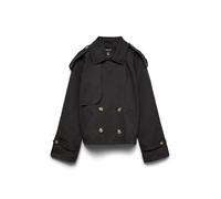 VERO MODA Women's Vmchloe Noos Short Trench Coat, Black, XL
