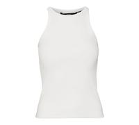 VERO MODA Women's Vmchloe Short Tank Top JRS Noos T-Shirt, Snow White, L