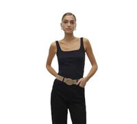 VERO MODA Women's Vmchloe Sl Short Square Top JRS Noos T-Shirt, Black, L
