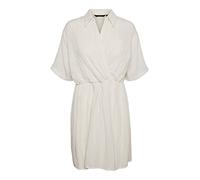 VERO MODA Women's Vmchris SS Short Wrap Dress WVN, Birch, M