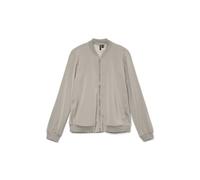 VERO MODA Damen Tailoring Blousonjacke Zip up Collar Versatile Lightweight Jacket, Colours:Beige-2, Size:XL