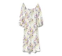 VERO MODA Women's Vmdicthe 3/4 Square Calf Dress WVN Ga, Snow White, S