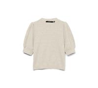 VERO MODA Women's Vmdoffy 2/4 O-Neck Jumper Ga Noos Knitted, Birch/Detail: Melange, L