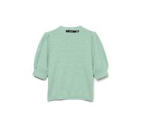 VERO Moda Women's Vmdoffy 2/4 O-Neck Pullover Ga Noos, Birds Egg Green/Detail:Melange, M