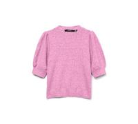 Crew Neck Jumper with 3/4 Length Sleeves Pink