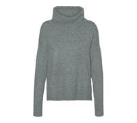 VERO MODA Women's Vmdoffy LS Cowlneck Blouse Ga Noos Knitted Jumper, Balsam Green/Detail: Melange, XL