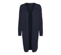 VERO MODA Women's Vmdoffy Ls Long Open Cardigan Ga Noos Sweater, Blue (Navy Blazer/W. Black Melange), XS