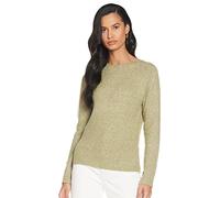 VERO MODA Women's VMDOFFY LS O-Neck Blouse GA NOOS, Fir Green/Detail: Melange, S