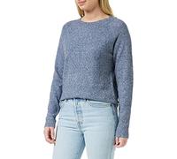 Vero Moda Women's VMDOFFY LS O-Neck Blouse GA NOOS Pullover Sweater, Navy Blazer/Detail:Melange, XS