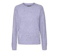 VERO MODA Women's Vmdoffy Ls O-Neck Blouse Ga Noos Pullover Sweater, Purple Heather/Detail: Melange, XS