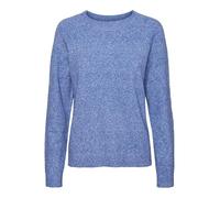 Vero Moda Women's VMDOFFY LS O-Neck Blouse GA NOOS Pullover Sweater, Surf The Web/Detail:Melange, L