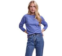 Vero Moda Women's VMDOFFY LS O-Neck Blouse GA NOOS Pullover Sweater, Surf The Web/Detail:Melange, S
