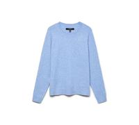 VERO MODA Women's Vmdoffy LS O-Neck Blouse Ga Noos Sweater, Little Boy Blue/Detail: Melange, S