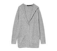Vero Moda Women's VMDOFFY LS Open Hood Cardigan GA NOOS Pullover Sweater, Light Grey Mix, XS