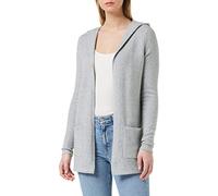 Vero Moda Women's VMDOFFY LS Open Hood Cardigan GA NOOS Sweater, Light Grey Mix, M