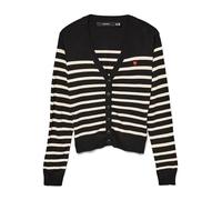 VERO MODA Women's Vmdory LS V-Neck Cardigan Boo, Black, S