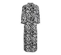VERO MODA Women's Vmeasy Joy 3/4 Long Shirt Dress WVN Ga Blouse, Snow White/AOP: Black Graphical, M