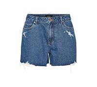 VERO MODA Women's Vmembrace Mr Push Up Sk J Ri2110 Noos Shorts, Medium Grey Denim, L